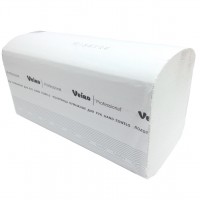 Полотенца бумажные (V-сложение, 1-сл, отбелен.макул., V1-250, 250 листов, 20 упак/кор)