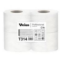 Бумага туалетная (VEIRO, рул., Professional Premium, 2-сл, 100% целлюлоза, T-314, 4 рул/упак, 12 упак/кор)
