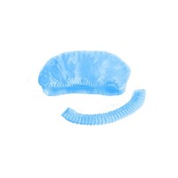 Шапочка (одноразовая, нестерильная, Шарлотта, голубой цвет, 100 шт/упак, 10 упак/кор)
