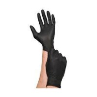 Перчатки одноразовые (Wally plastic, разм.XL, черный цвет, 100 шт/упак, 10 упак/кор)