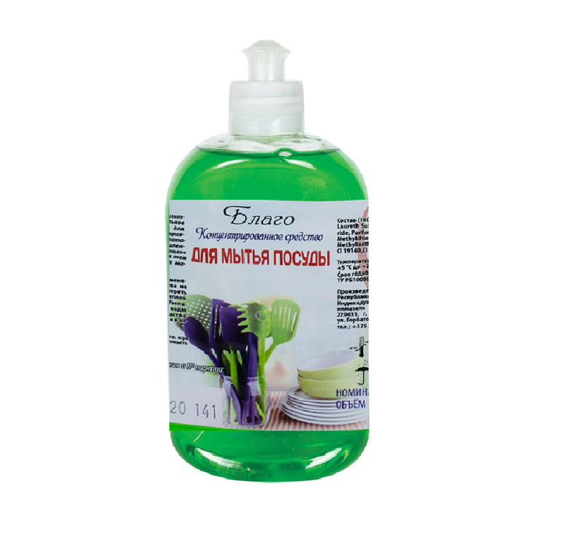 Средство (для мытья посуды, Благо, 500 мл, моющее концентрированное универсальное)
