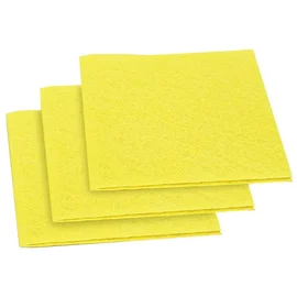 Салфетки (вискозные, нетканое полотно, 30*30 см, 80 гр/м2, желтый цвет, 3 шт/упак, 200 уп/кор)