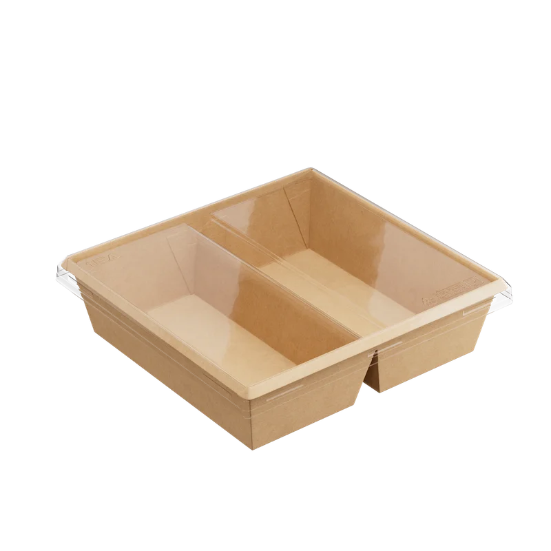 Крышка (1ЕА, пластик, OneClick lid 1200DB/0, прозрачный цвет, 2 секции, 190*200*0 мм, 20 шт/упак, 9 упак/кор, OClid1200DB/0)