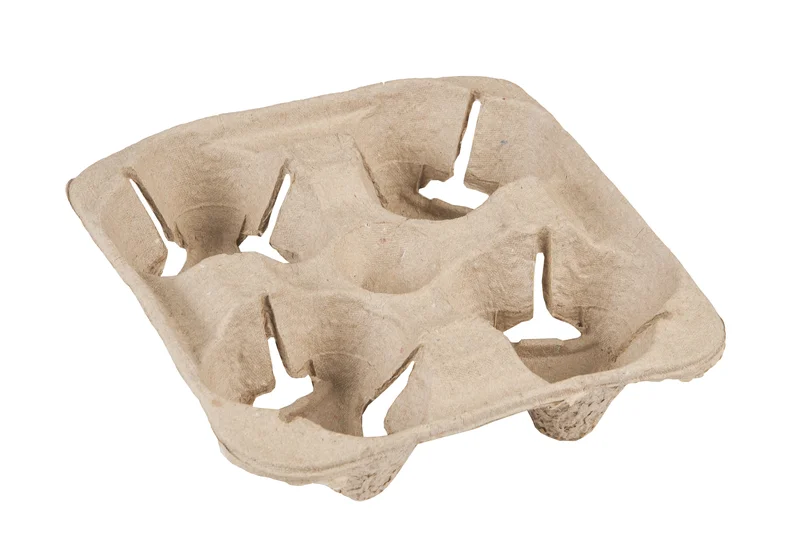 Упаковка (Держатель для стаканов на 4 шт Cup Holder, натуральный цвет, 130 шт/упак, (CUPH-N4))