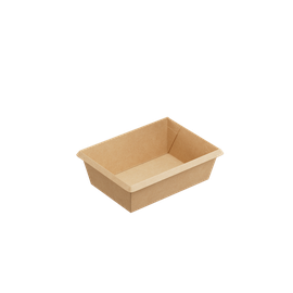 Контейнер (1ЕА, OneClick bottom 400/b, без крышки, крафт, 400 мл, 100/135*85/120*45 мм, 50 шт/упак, 12 упак/кор, OCbot400/b)