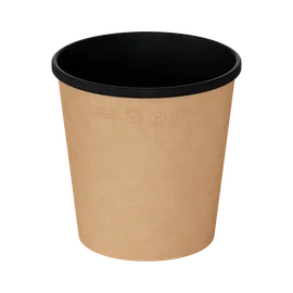 Контейнер (1ЕА, OneBowl UP bottom 520, без крышки, черный цвет, 520 мл, 75/102*104, 25 шт/упак, 22 упак/кор, OBbot520bl)