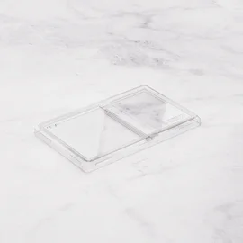 Крышка (1ЕА, пластик, OneClick lid 800Db/0, прозрачный цвет, 2 секции, 120*200*0 мм, 50 шт/упак, 6 упак/кор, OClid800DB/0)