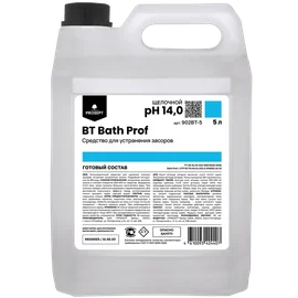 Средство (для удаления засоров в трубах (Крот), PROSEPT, BT Bath Prof, 5 л, 4 шт/кор, (902BT-5))