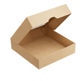 Контейнер (1ЕА, OneBox 1500/b, с крышкой, крафт, 1500 мл, 200/200/48 мм, 25 шт/упак, 6 упак/кор, OB1500/b)