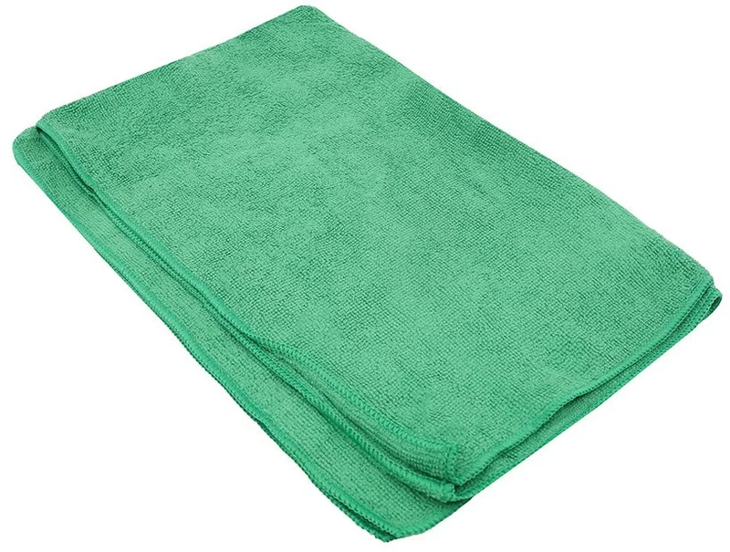 Тряпка для пола (микрофибра, 50*80 см, 220 гр/м2, зеленый цвет, 25 шт/кор, Optiline)