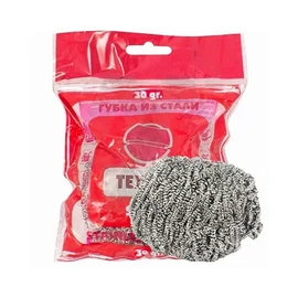 Мочалки металлические (TEXTOP, SPIRAL, 30 гр, 1 шт/упак, 120 упак/кор)