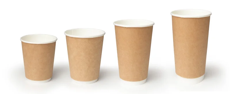 Стакан бумажный (ThermoCup, одноразовый, 2 сл., крафт, без печати, 300/410 мл, 20 шт/упак, 20 упак/кор, (320044))