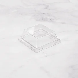 Крышка (1ЕА, пластик, OneClick lid 550/40, прозрачный цвет, 130/130/45 мм, 50 шт/упак, 8 упак/кор, OClid550/40)