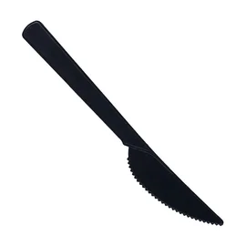 Нож (ПРЕМИУМ, полистирол, ЧЕРНЫЙ цвет, 50 шт/упак, 50 упак/кор, СП010Ч/ком50)