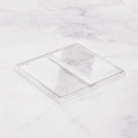 Крышка (1ЕА, пластик, OneClick lid 1200DB/0, прозрачный цвет, 2 секции, 190*200*0 мм, 20 шт/упак, 9 упак/кор, OClid1200DB/0)