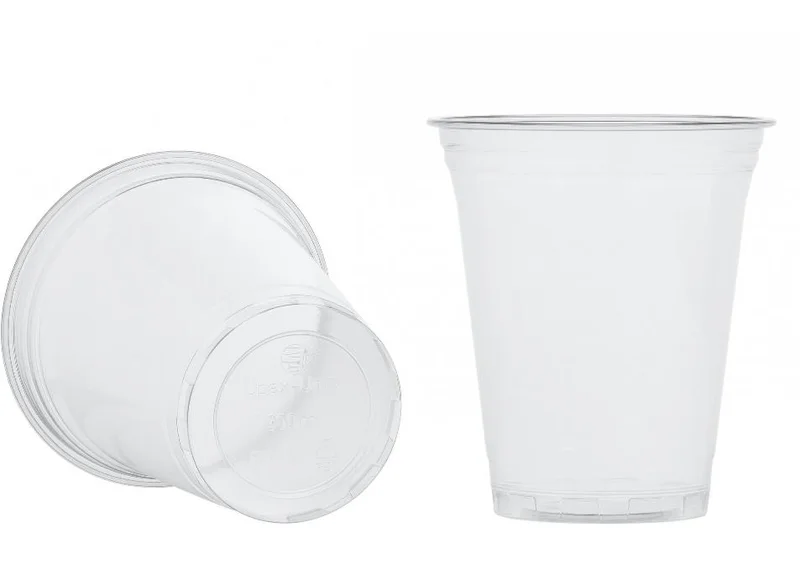 Стакан пластиковый (300 мл, прозрачный цвет, ПЭТ Шейкер, Упакс-Юнити, 50 шт/упак, 20 упак/кор, D=95 мм)
