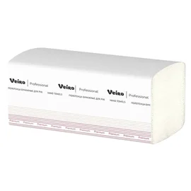 Полотенца бумажные (VEIRO, V-сложение, 2-сл, 100% целлюлоза, KV-306, 200 листов/упак, 20 упак/кор)