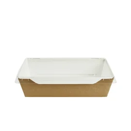 Крышка (DoEco, пластик, OpSalad 1000, прозрачный цвет, 234/174/13.5 мм, 50 шт/упак, 6 упак/кор)