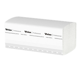 Полотенца бумажные (VEIRO, V-сложение, 2-сл, отбелен.макул., KV-205, белый цвет, 200 листов/упак, 20 упак/кор)
