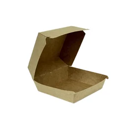 Упаковка (DoEco, BURGER M, крафт, 100/100/60 мм, 50 шт/упак, 6 упак/кор)