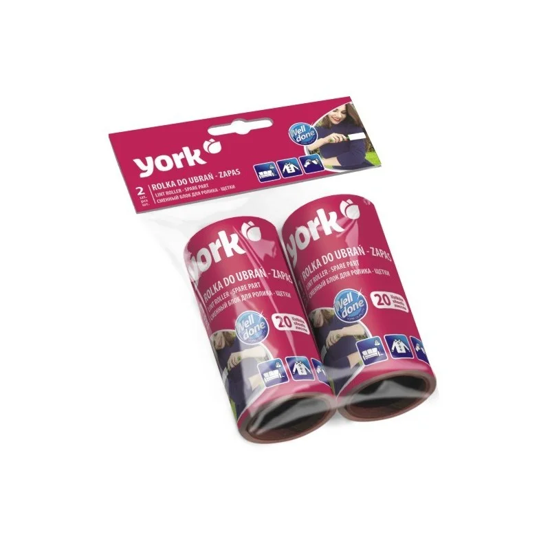 Запас для ролика-щетки York 2 шт./уп., 24шт/кор