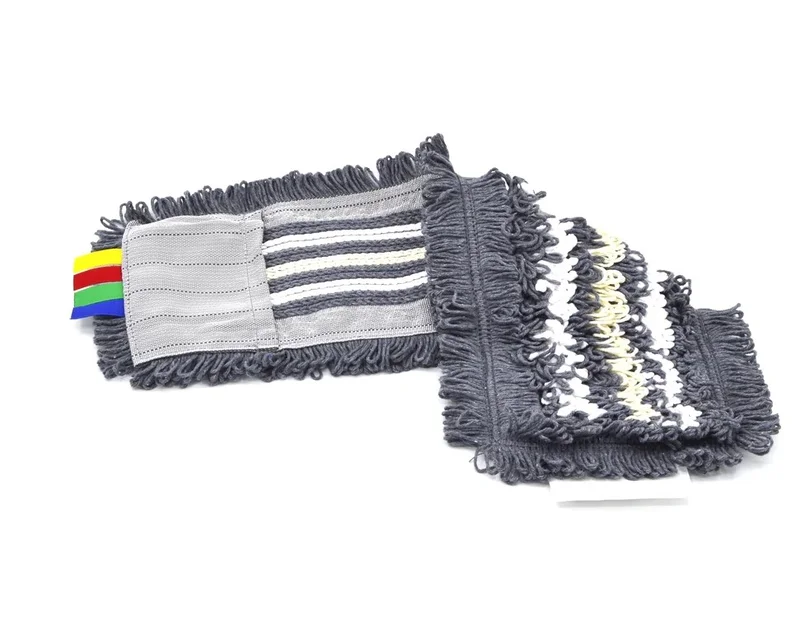 МОП Комбинированный (40*13 см, хлопок,вискоза(серая),микрофибра, карман-ухо, AS3710, 25 шт/кор)