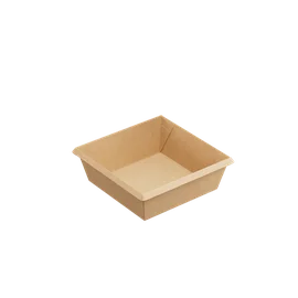 Контейнер (1ЕА, OneClick bottom 550/b, без крышки, крафт, 550 мл, 130/130*110/110*45 мм, 50 шт/упак, 8 упак/кор, OCbot550/b)