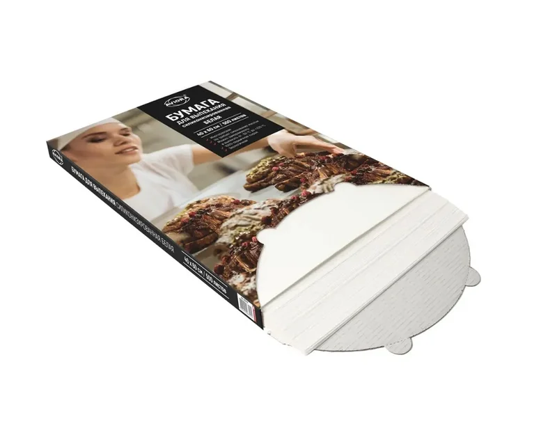 Бумага для выпечки (силиконизированная, белый цвет, AVIORA, лист 40*60 см, 500 листов, 209-107)