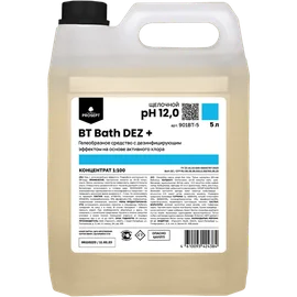 Средство (для сантехники, PROSEPT, BT Bath DEZ+, 5 л, 4 шт/кор, с активным хлором, концентрат (901BT-5))
