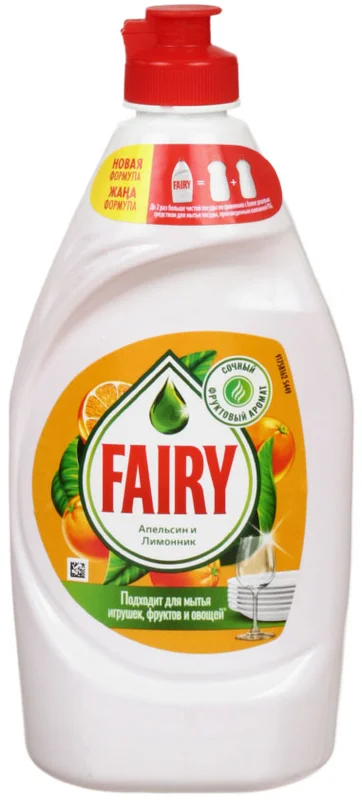 Средство (для мытья посуды, FAIRY, Апельсин и лимонник, 450 мл, 21 шт/кор)