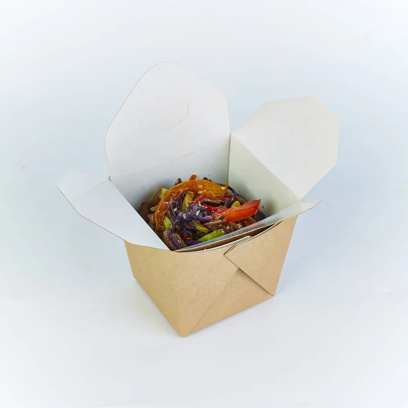 Упаковка (DoEco, NOODLES 700 gl, крафт, 88/78/109 мм, 20 шт/упак, 15 упак/кор)