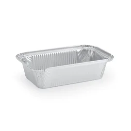 Форма алюминиевая (ГОРНИЦА, прямоуг, L-край, 865мл, верх.вн. р-р 217*113*53 мм, дно 181*77 мм, 50 шт/упак, 12 упак/кор, 402-677)