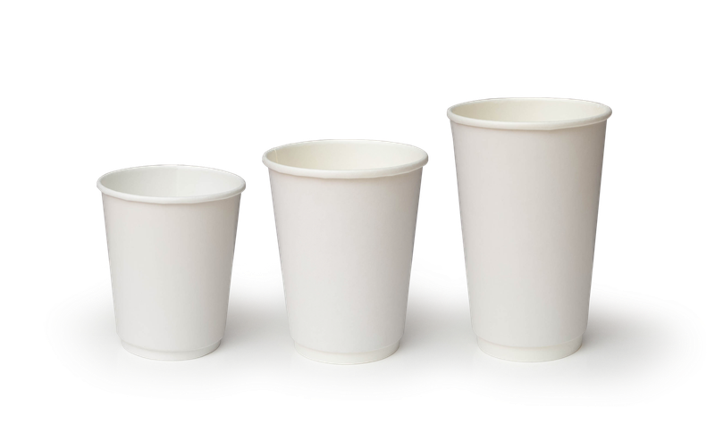 Стакан бумажный (одноразовый, 2 сл., ThermoCup, белый цвет, без печати, 300/410 мл, 20 шт/упак, 20 упак/кор, (320001))