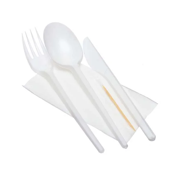Набор (Комплект "5" (вилка,ложка,нож,зубочистка,салфетка), 300 комплектов в упаковке/коробке)