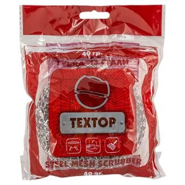 Мочалки металлические (TEXTOP, SPIRAL, 40 гр, 1 шт/упак, 120 шт/кор)