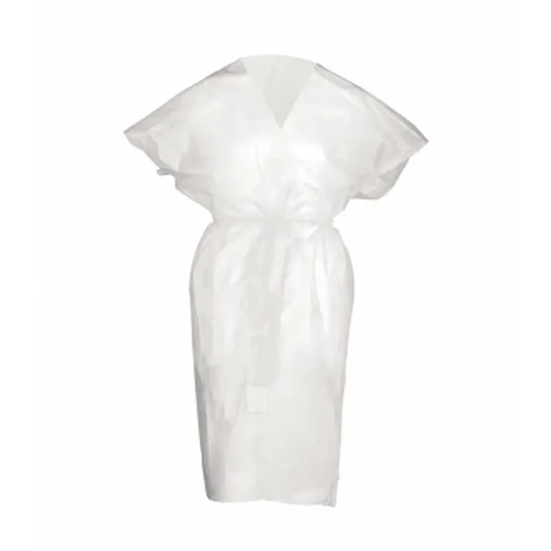 Халат (нетканый, спанбонд, без рукавов, Кимоно, плотность 30 г/м2, белый цвет, 10 шт/упак, 7 упак/кор)