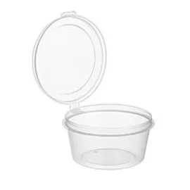 Контейнер (для соусов с крышкой (NEW), прозрачный, 50 мл, 80 шт/упак, 15 упак/кор, 1200 шт/кор)