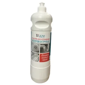 Средство (для удаления засоров в трубах, RAZE (Крот), 1 л, 9 шт/кор)