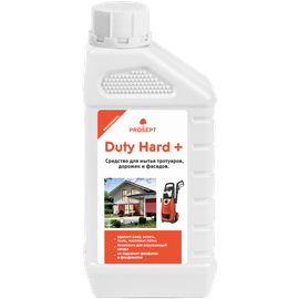 Средство (для мытья фасадов и дорожных покрытий, PROSEPT, Duty Hard +, 1 л, 12 шт/кор, щелочное низкопенное, концентрат, (278-1))