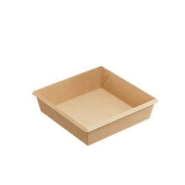 Контейнер (1ЕА, OneClick bottom 950/b, без крышки, крафт, 950 мл, 165/165*150/150*45 мм, 50 шт/упак, 6 упак/кор, OCbot950/b)