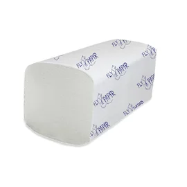 Полотенца бумажные (Torus, V-сложение, FlyPapir Comfort, 1-сл, отбелен.макул., 20г/м2, белый цвет, 250 листов/упак, 20 упак/кор, 262252/205-С)