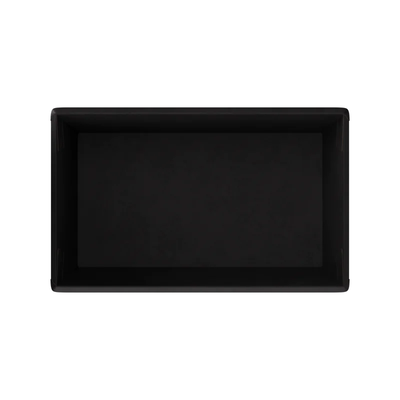 Контейнер (1ЕА, OneClick bottom 800/bBLACK, без крышки, черный цвет, 800 мл, 120/200*100/180*55 мм, 50 шт/упак, 6 упак/кор, OCbot800/bBL)