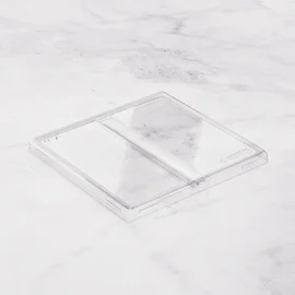 Крышка (1ЕА, пластик, OneClick lid 1200DB/0, прозрачный цвет, 2 секции, 190*200*0 мм, 20 шт/упак, 9 упак/кор, OClid1200DB/0)