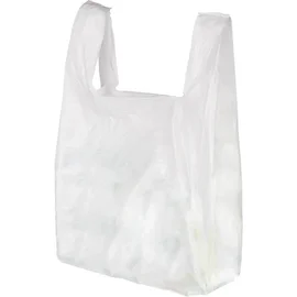 Пакет-майка (ПНД, 30+16*60 см, 15 мкм, белый цвет, 100 шт/упак, 20 упак/кор)