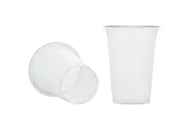 Стакан пластиковый (400 мл, прозрачный цвет, ПЭТ Шейкер, Упакс-Юнити, 50 шт/упак, 20 упак/кор, D=95 мм)