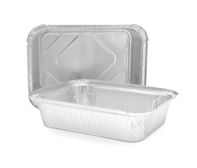 Форма алюминиевая (ГОРНИЦА, прямоуг, L-край, 1900 мл,верх.вн. р-р 262*189*55 мм, дно 215*145 мм, 50 шт/упак, 500 шт/кор, арт. 410-023) крышка 14353