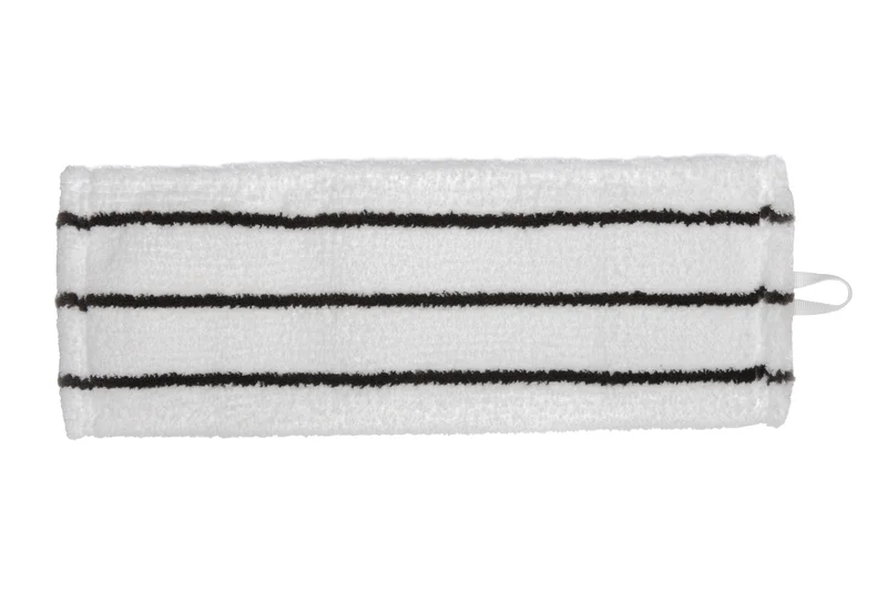 МОП микрофибра (40 см, карман-ухо, белый с абразивными черными полосками, арт. ГИ-020/13-09, 100 шт/кор)