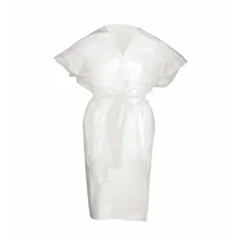 Халат (нетканый, спанбонд, без рукавов, Кимоно, плотность 30 г/м2, белый цвет, 10 шт/упак, 7 упак/кор)