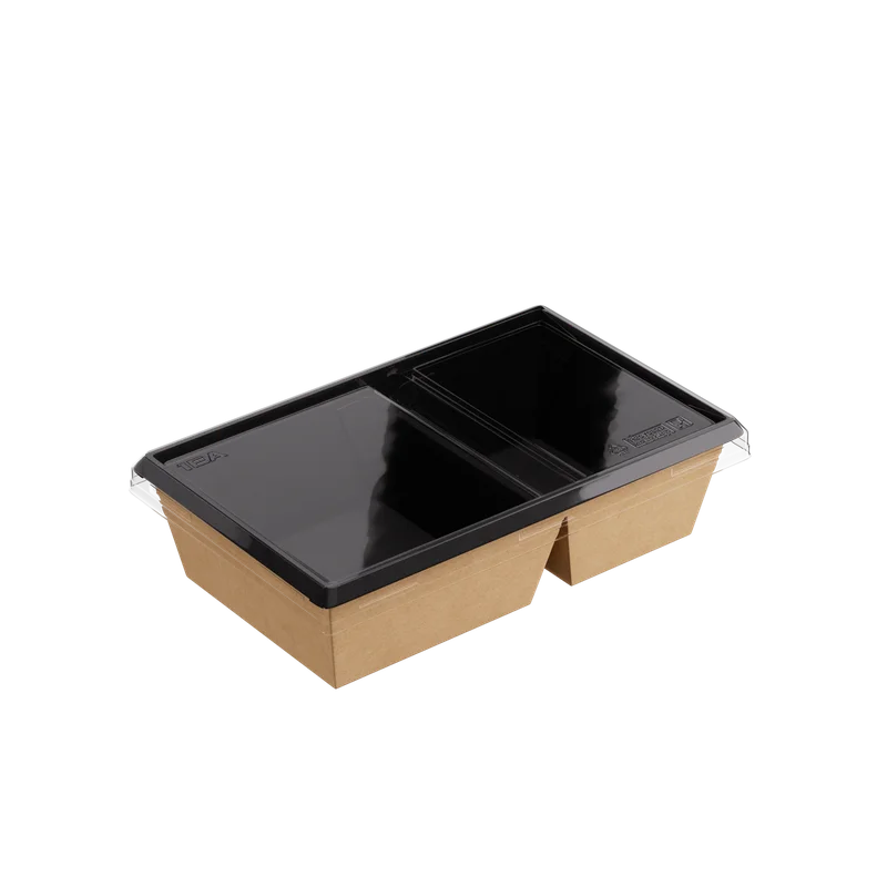 Крышка (1ЕА, пластик, OneClick lid 800Db/0, прозрачный цвет, 2 секции, 120*200*0 мм, 50 шт/упак, 6 упак/кор, OClid800DB/0)