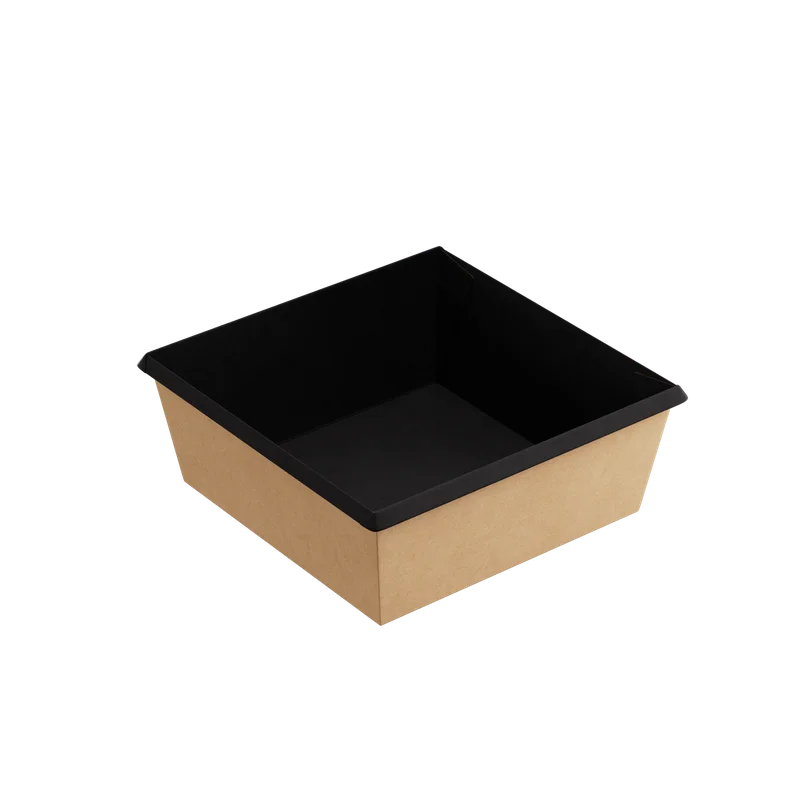 Контейнер (1ЕА, OneClick bottom 1250/bBL, без крышки, черный цвет, 1250 мл, 165/165*145/145*65 мм, 50 шт/упак, 6 упак/кор, OCbot1250/bBL)